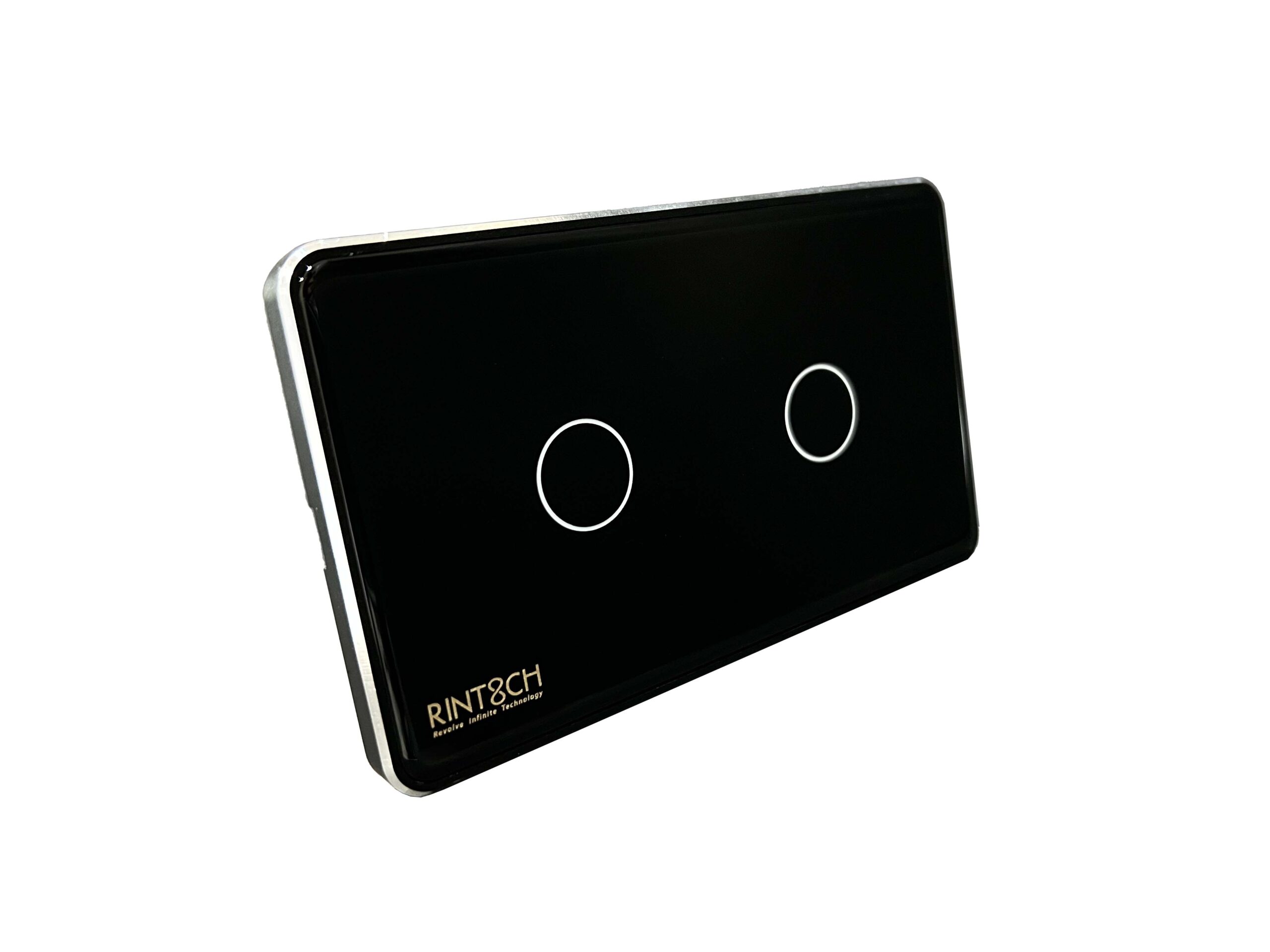 RINT8CH Switch Black 2 gang