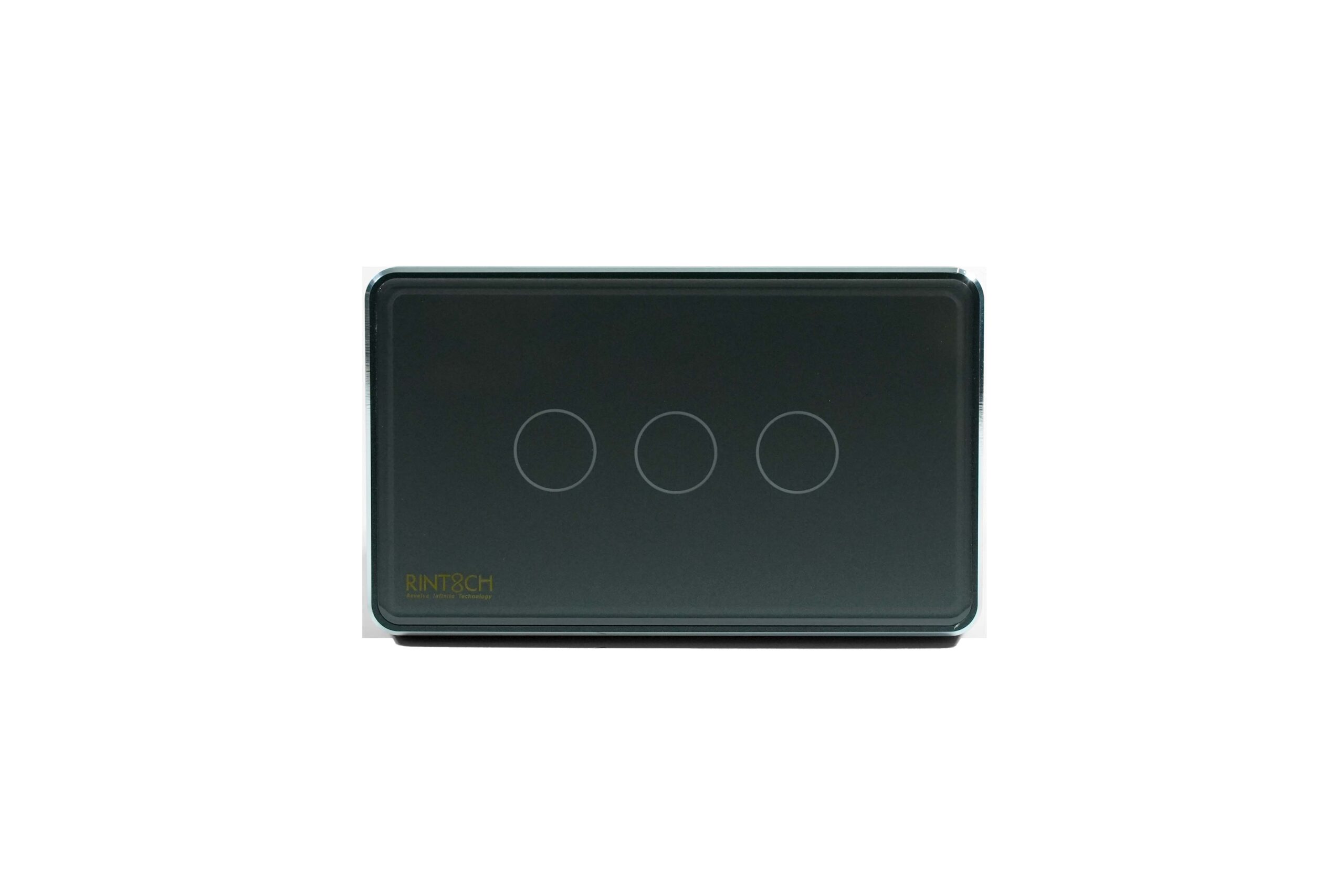 RINT8CH Switch Grey 3 gang Front