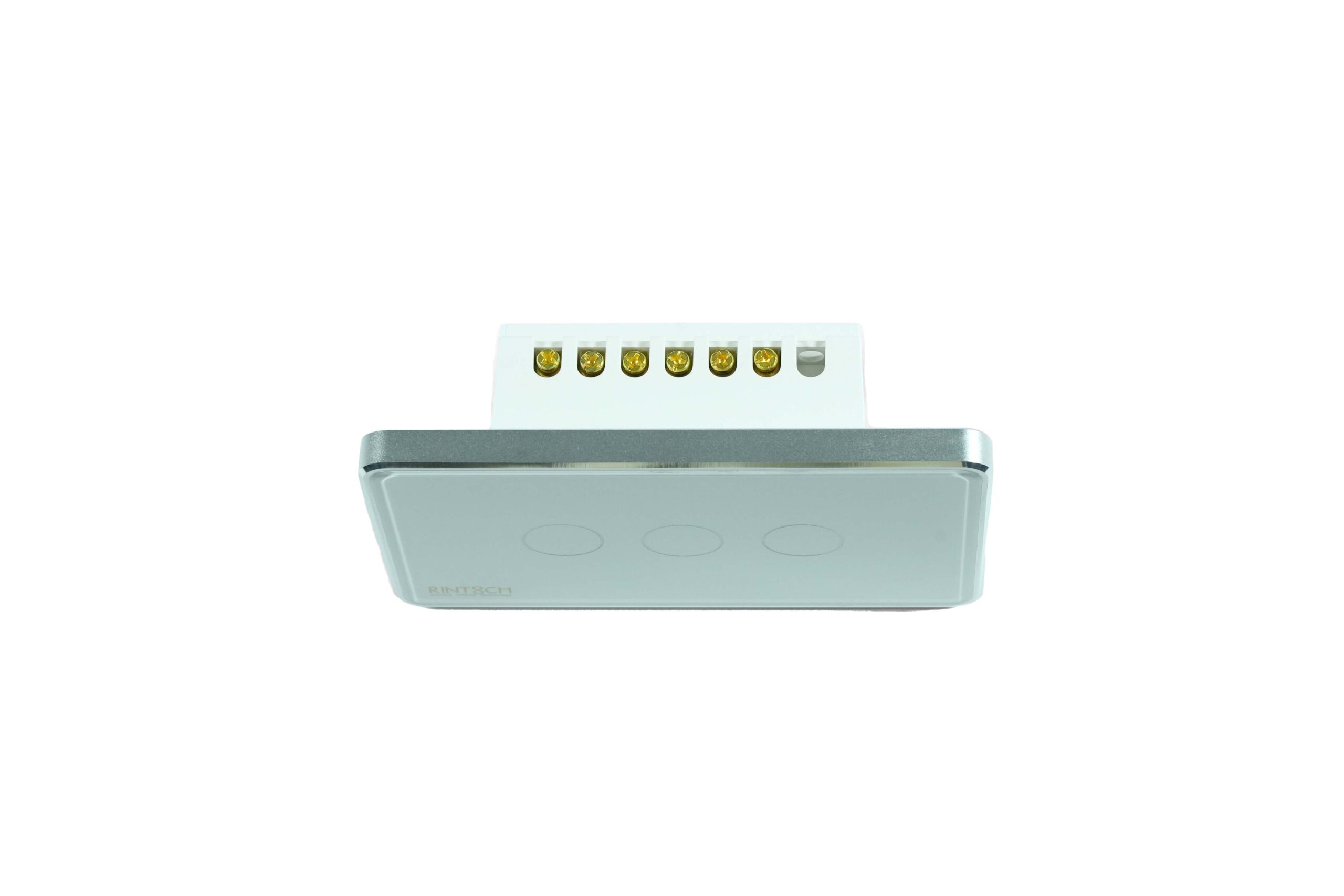 RINT8CH Switch White 3 gang Angle