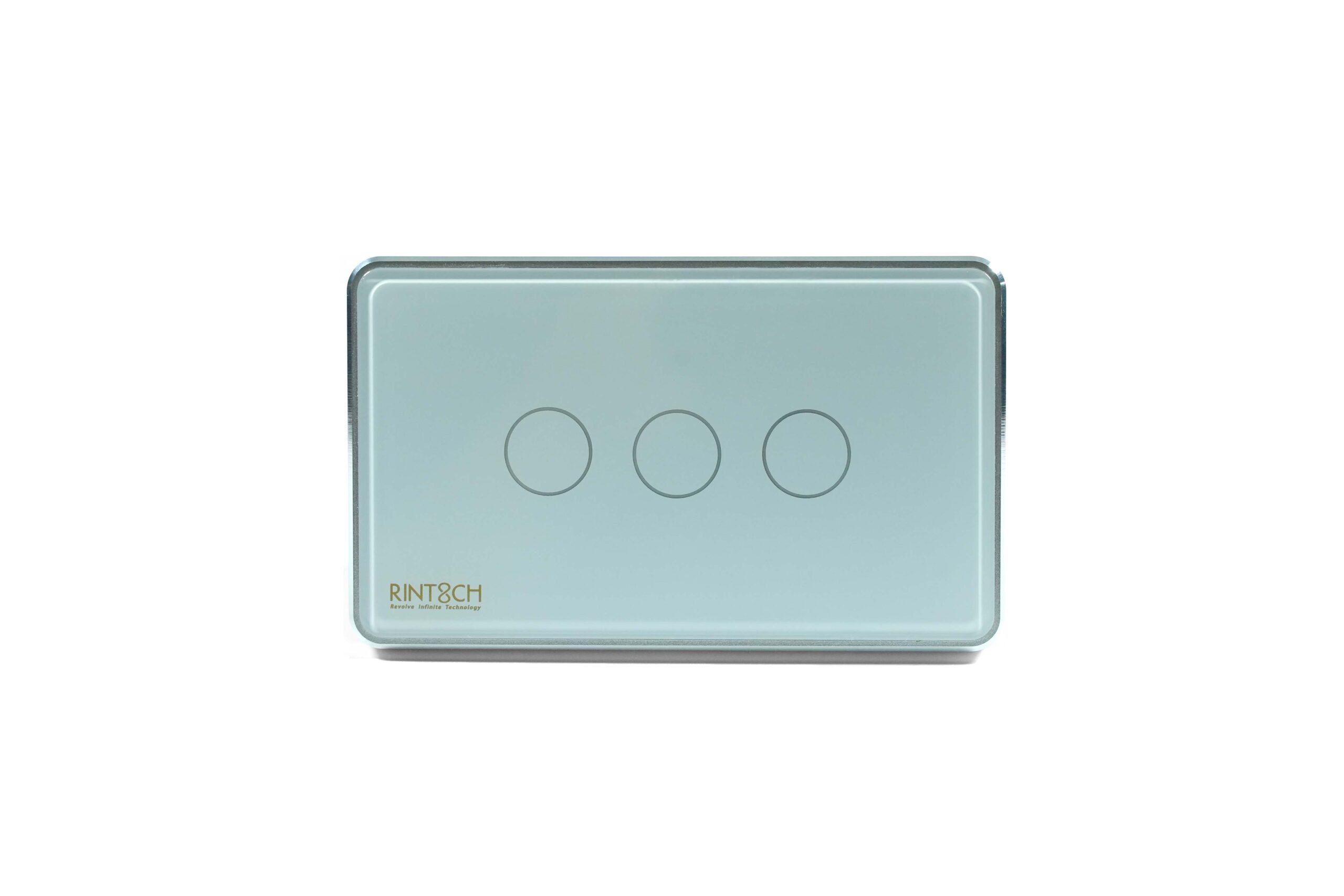 RINT8CH Switch White 3 gang Front